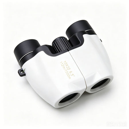 10x22 Compact HD Portable Binoculars for Outdoor and Concert Use in White