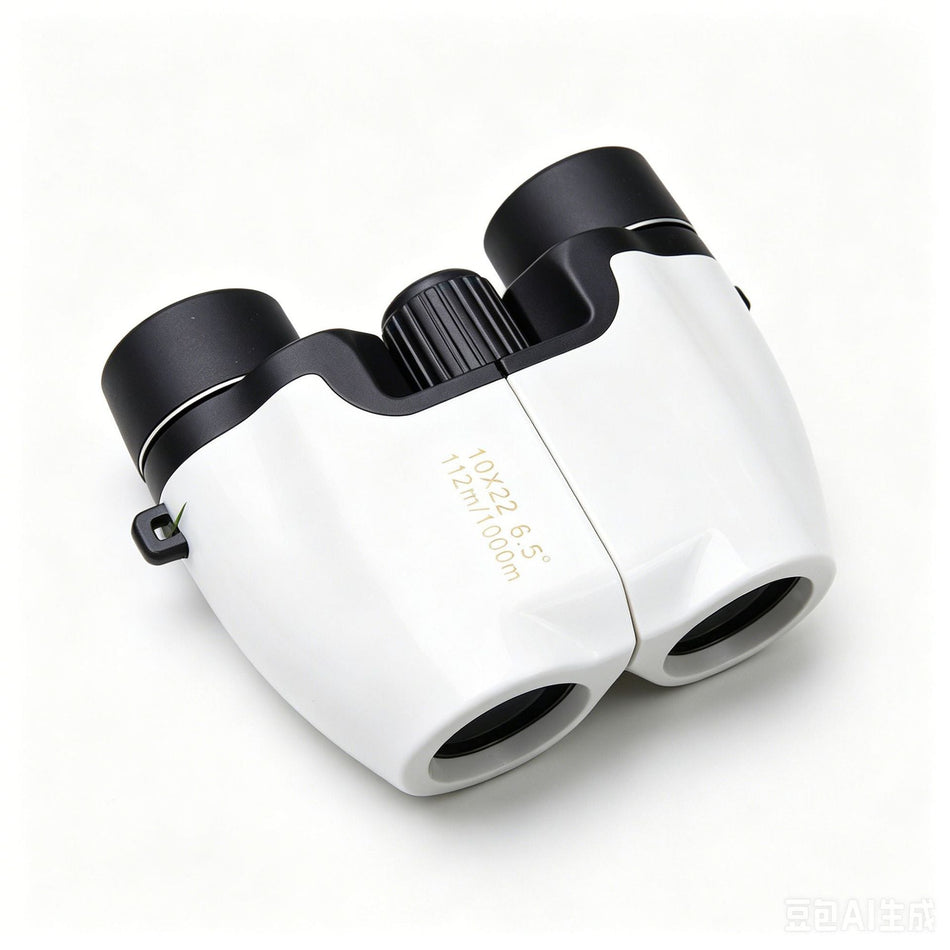 10x22 Compact HD Portable Binoculars for Outdoor and Concert Use in White