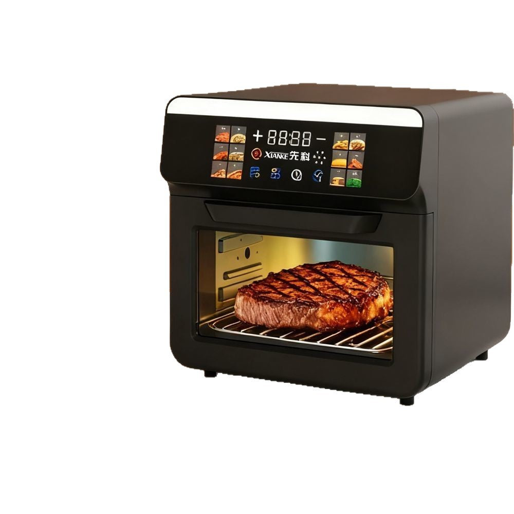 Beige touch Large Capacity Visual Air Fryer Oven with Touch Screen Control