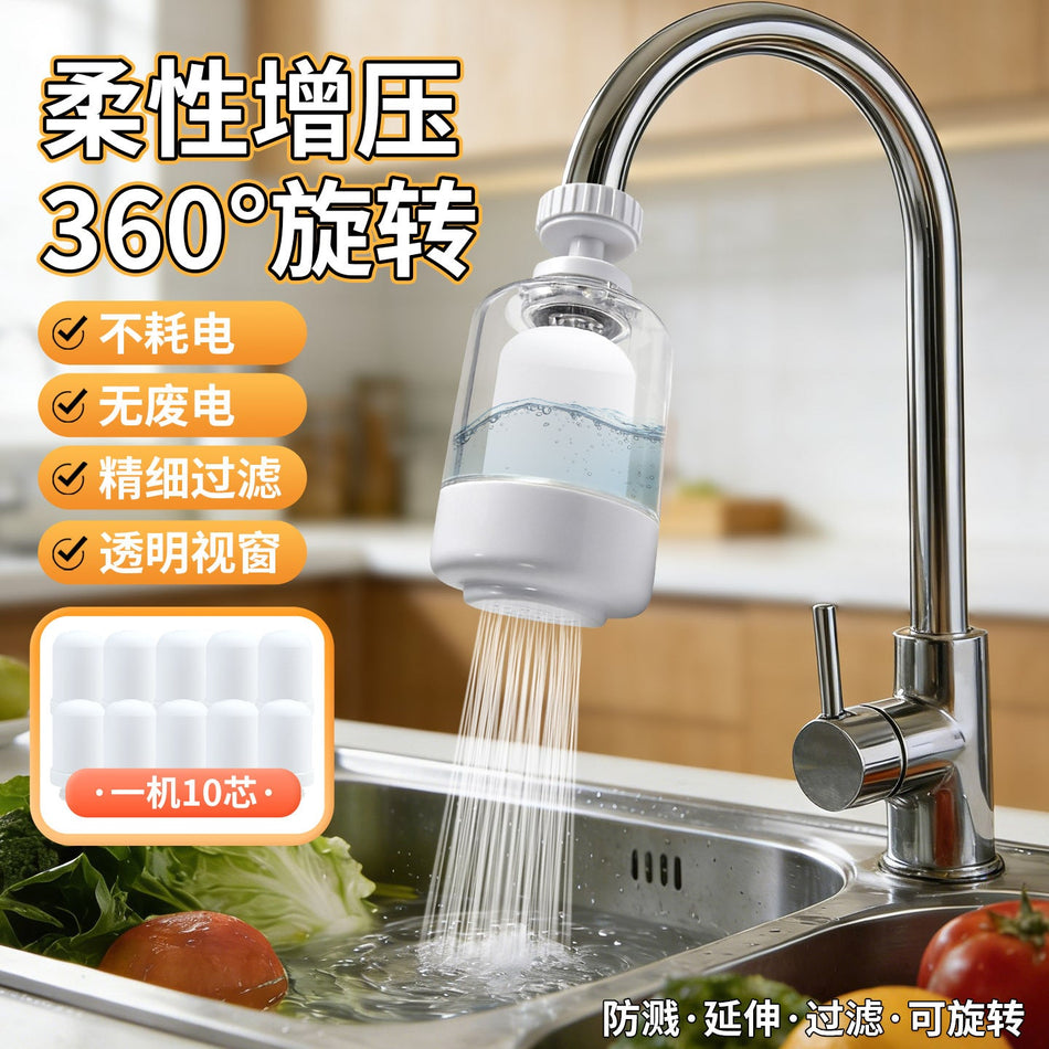 Stainless Steel Faucet Purifier with Ceramic Filter