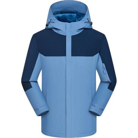 Custom Logo Fleece-Lined Workwear Jacket Windproof Design in [Thin Section] Milky White With Yellow