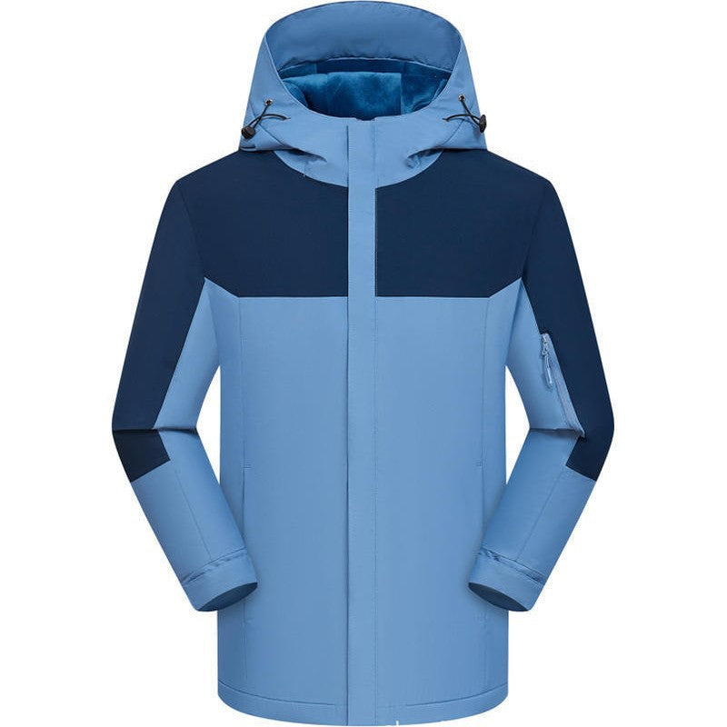 Custom Logo Fleece-Lined Workwear Jacket Windproof Design