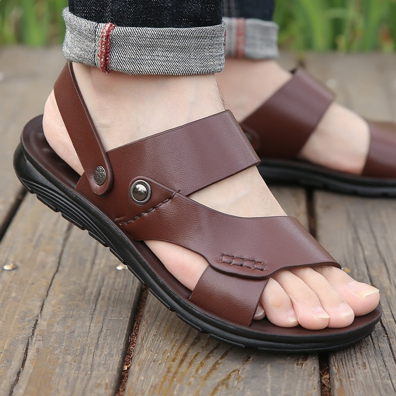 Men's Dual-Purpose Casual Sandals Beach Slip-On Design