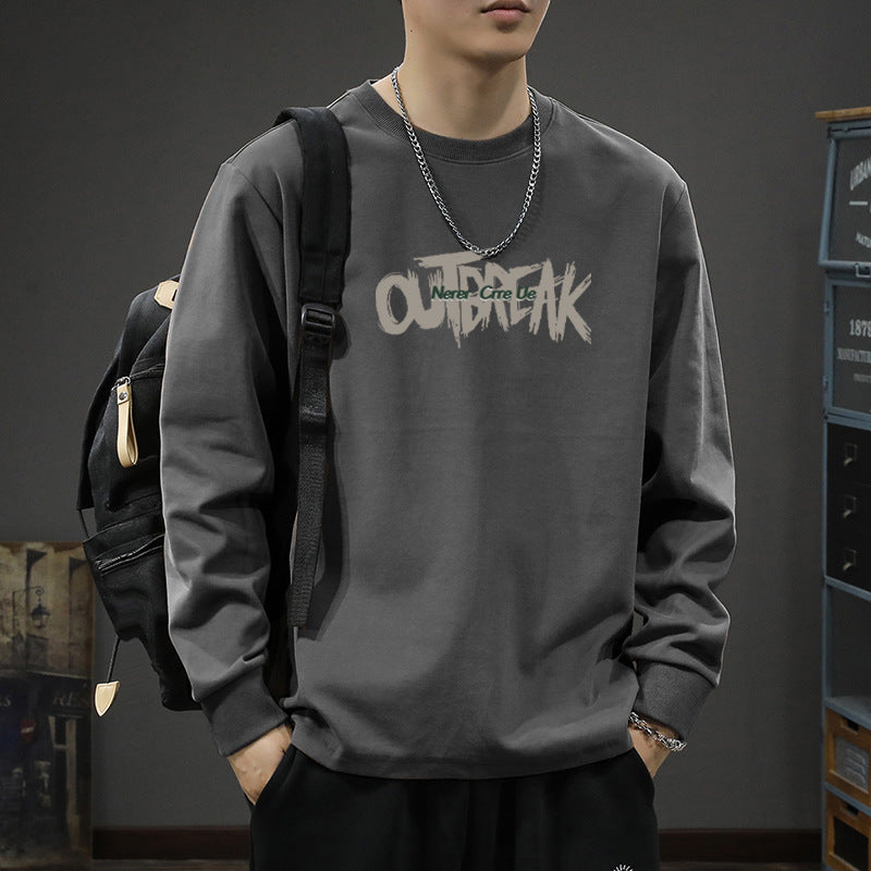 Men's Heavyweight Cotton Loose Fit Long Sleeve T-Shirt
