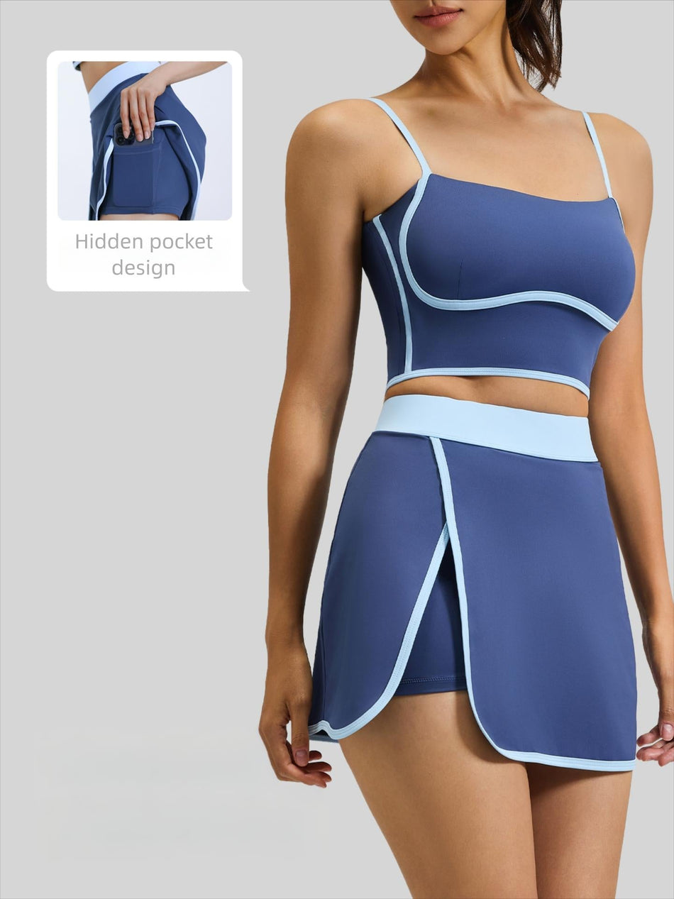Juyitang Summer Linear Shock-Proof Sports Suit