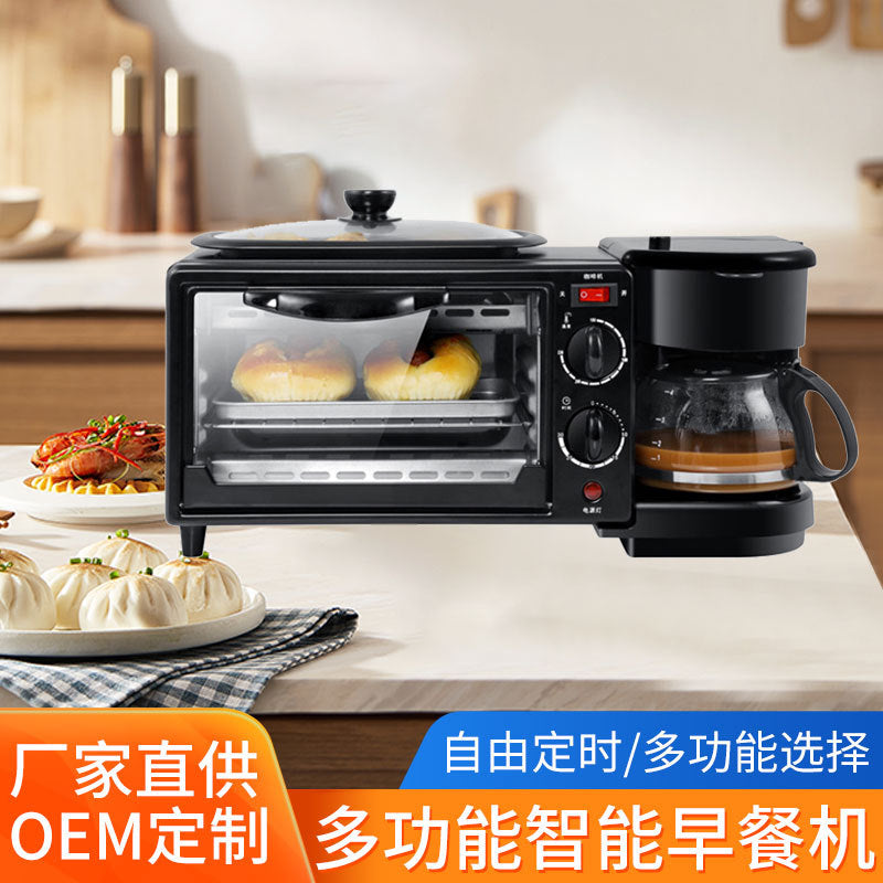 3-in-1 Breakfast Machine Toaster Steam Oven Multifunction