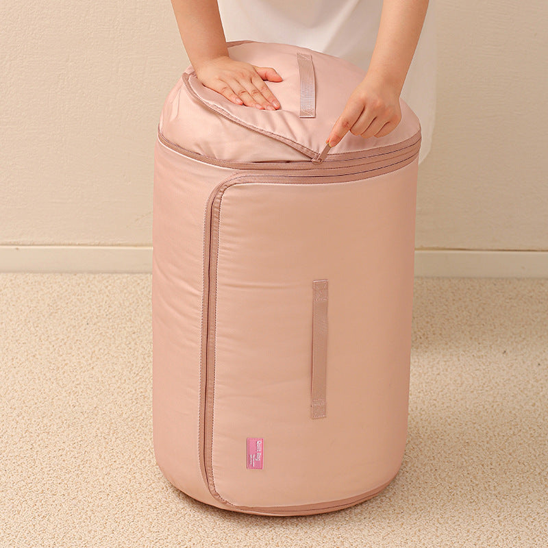 Small size Cylinder Quilt Storage Bag Clothing Organizer Moving Storage Bag