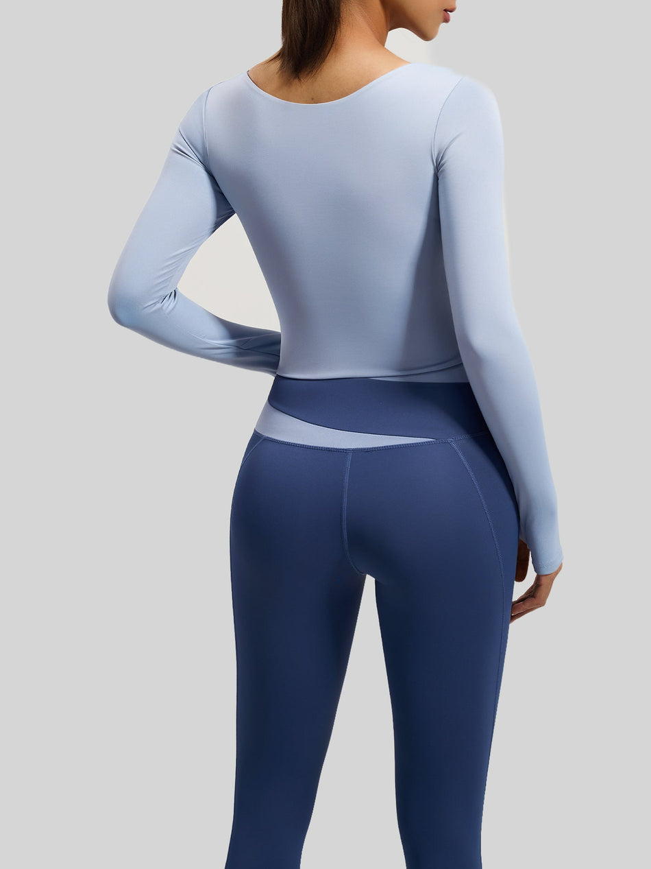 Juyitang Contrasting Color Naked-Feel Slimming Yoga & Pilates