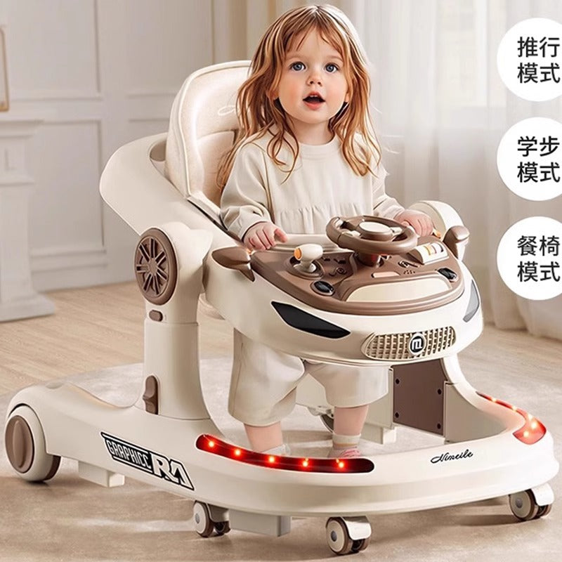 3-in-1 Foldable Baby Walker with Anti O-Leg Support