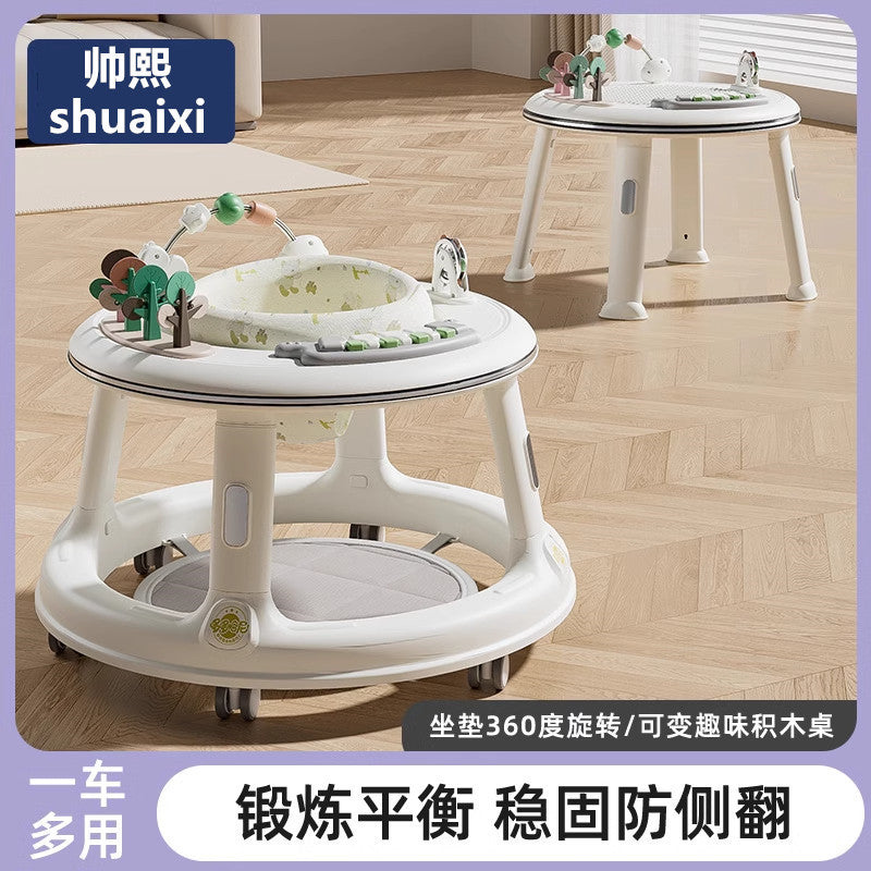 Multifunctional Anti-Rollover Baby Walker Stroller for Infants