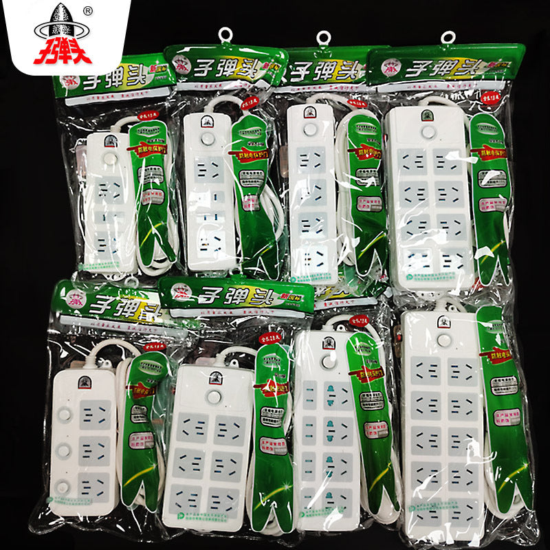 Multi-Socket Power Strip Extension Board with Surge Protection