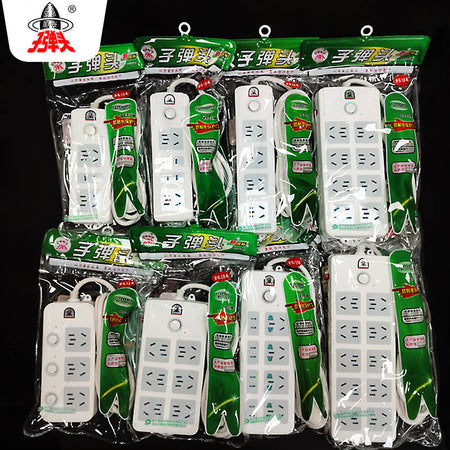 Multi-Socket Power Strip Extension Board with Surge Protection