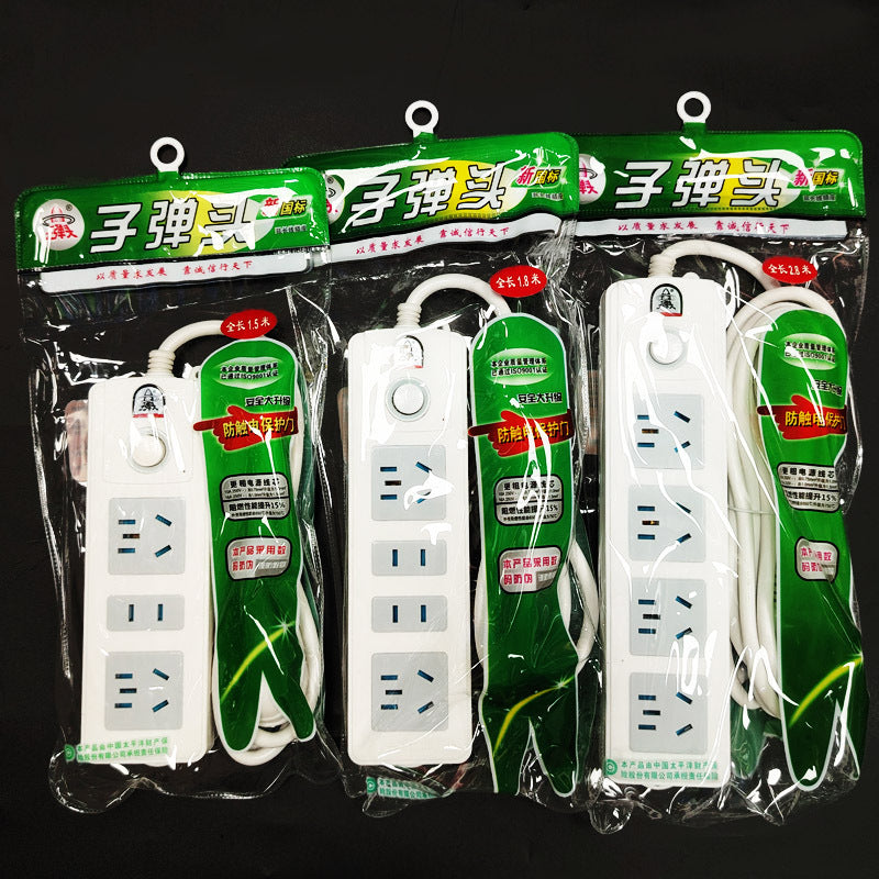 Multi-Socket Power Strip Extension Board with Surge Protection