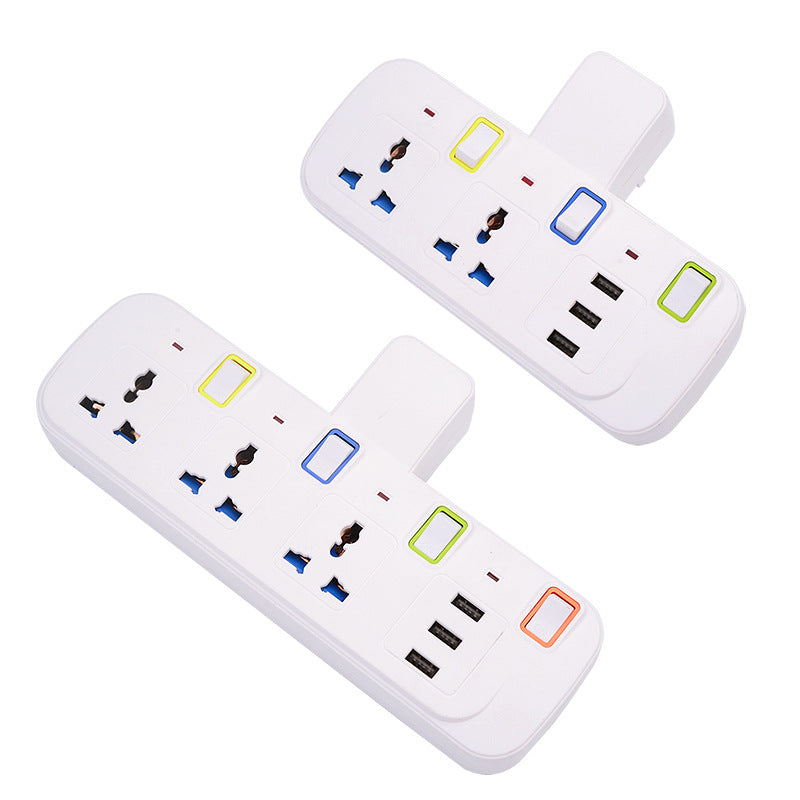 British Standard Multi Socket Power Strip with USB 13A Panel