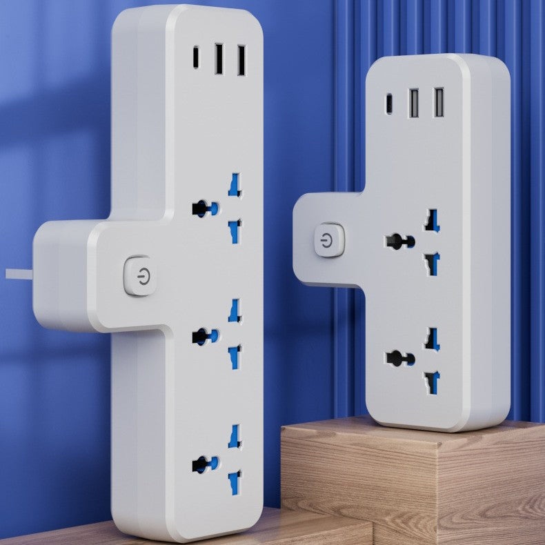 British Standard 13A Multi-Function USB Power Strip with Switch