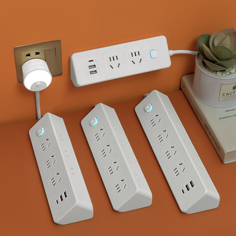 Smart Home Multi-Socket Power Strip with USB Pure Copper Core