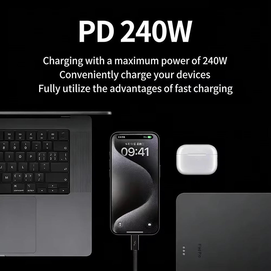 240W USB4 Thunderbolt 4 USB-C Cable with PD Fast Charging