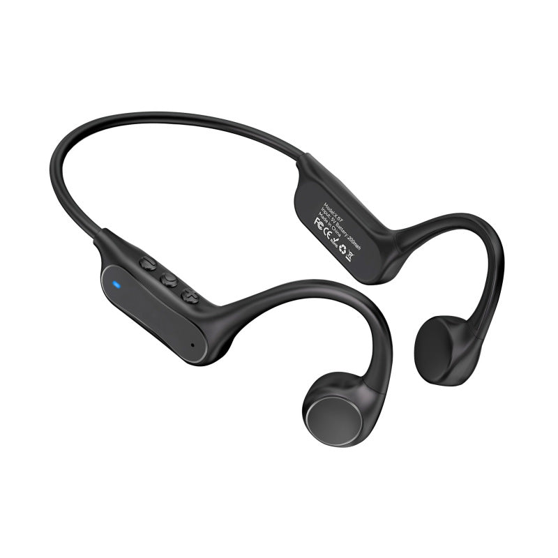 X57 Bone Conduction Bluetooth Headphones with 10-Hour Battery in Black