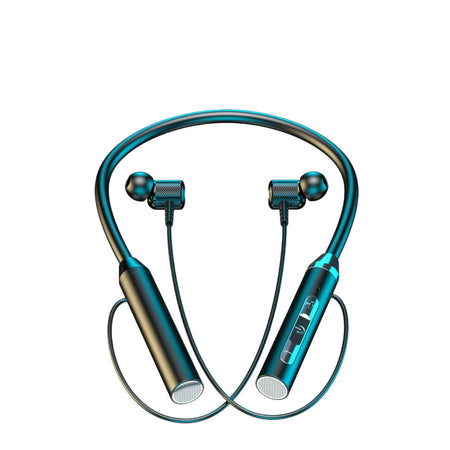 Neckband Bluetooth Sports Earphones with Noise Isolation in Black