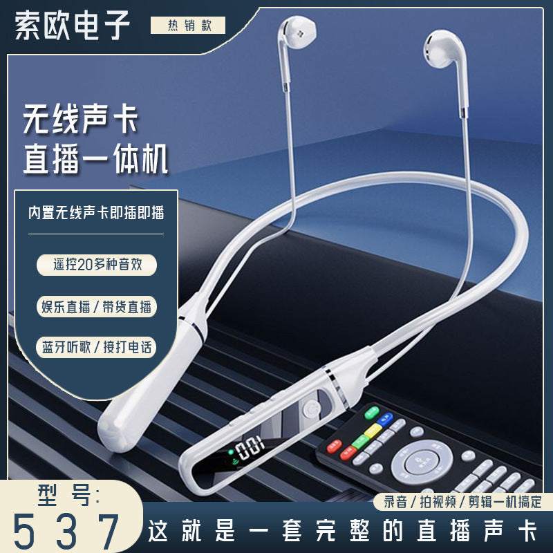 Live Karaoke 5.3 Bluetooth Headset with Built-In Sound Card