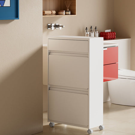9065-1 Multi-Layer Mobile Storage Cabinet with Wheels for Home