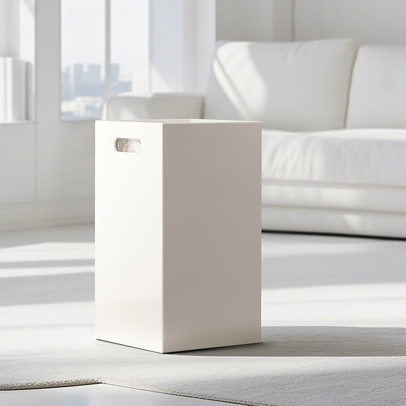 Double-layer white Japanese Minimalist Large Capacity Open Storage Bucket
