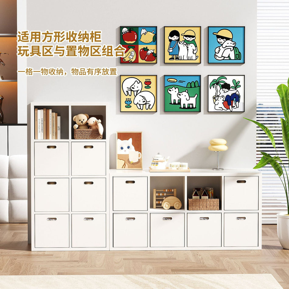 Foldable Square Storage Box with Lid for Clothes and Toys