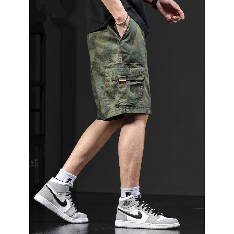 Men's Camouflage Work Shorts Loose Fit Outdoor Casual Wear