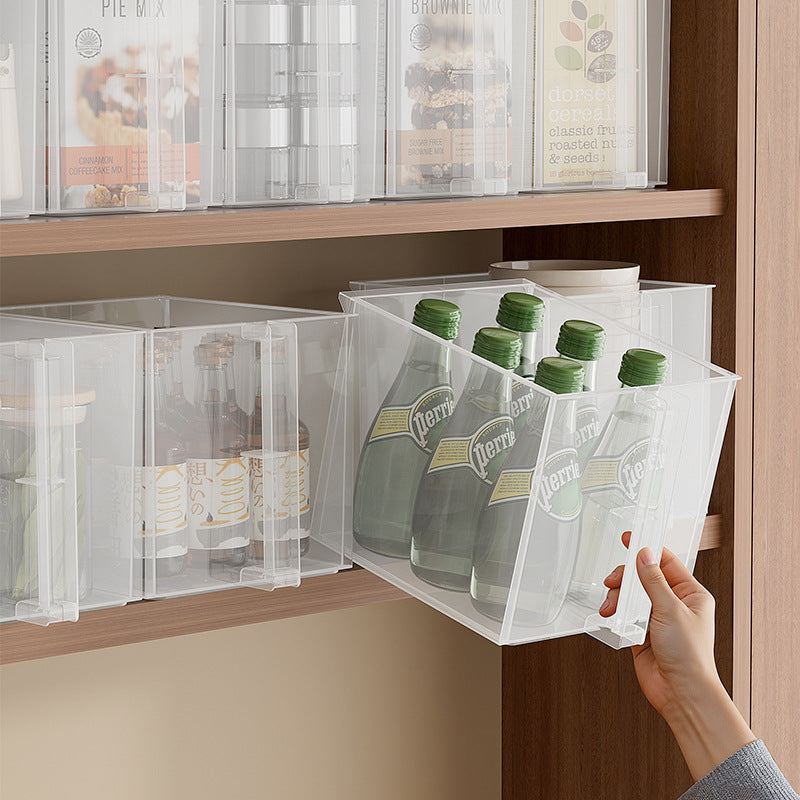 High Capacity Kitchen Cabinet Storage Box with Handle Organizer