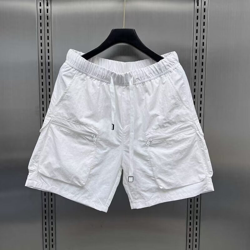 Men's Quick-Dry Cargo Shorts Multi-Pocket Straight Fit Casual