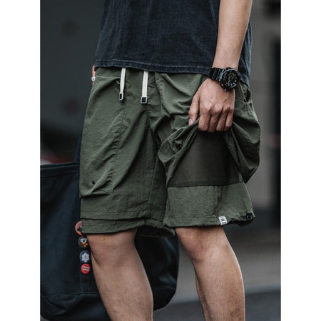 Men's Quick-Dry Workwear Shorts Lightweight Casual Fit in Black
