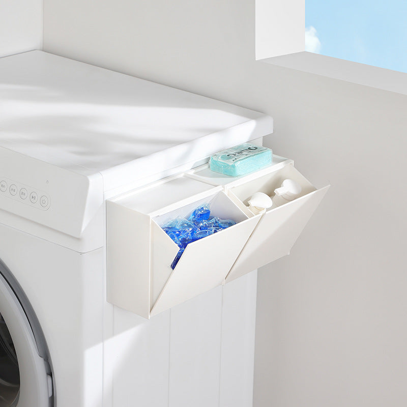 Waterproof Wall-Mounted Bathroom Storage Box Punch-Free Rack