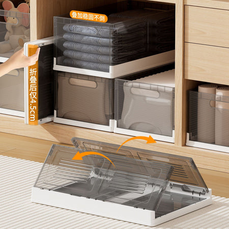 Wardrobe folding Deep Wardrobe Clothes Storage Box Drawer Organizer Basket