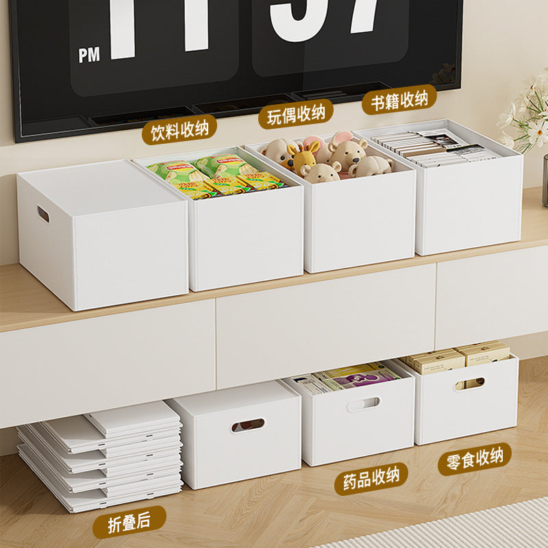 Foldable Japanese Bookshelf Storage Box for Book Organization