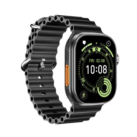 Sports Smartwatch with Bluetooth Calling and Health Monitoring in Black