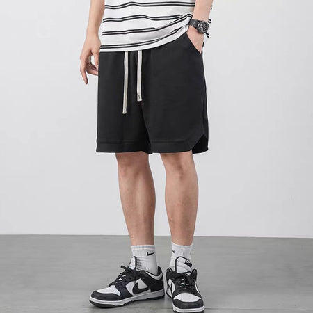 Men's Loose Athletic Shorts Breathable Casual Outdoor Wear in Black