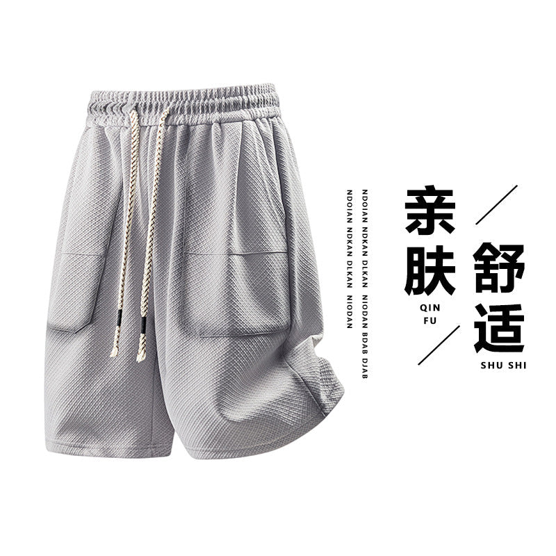 Men's Plus Size Straight-Leg Shorts Loose Fit Casual Summer