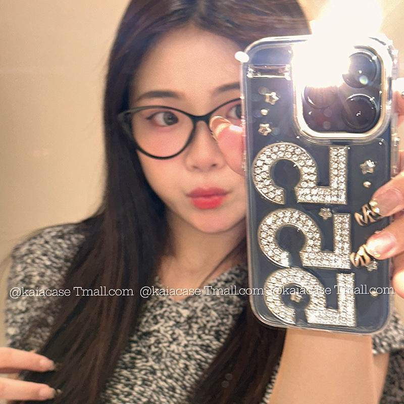 Retro Rhinestone Glitter Phone Case for iPhone Series
