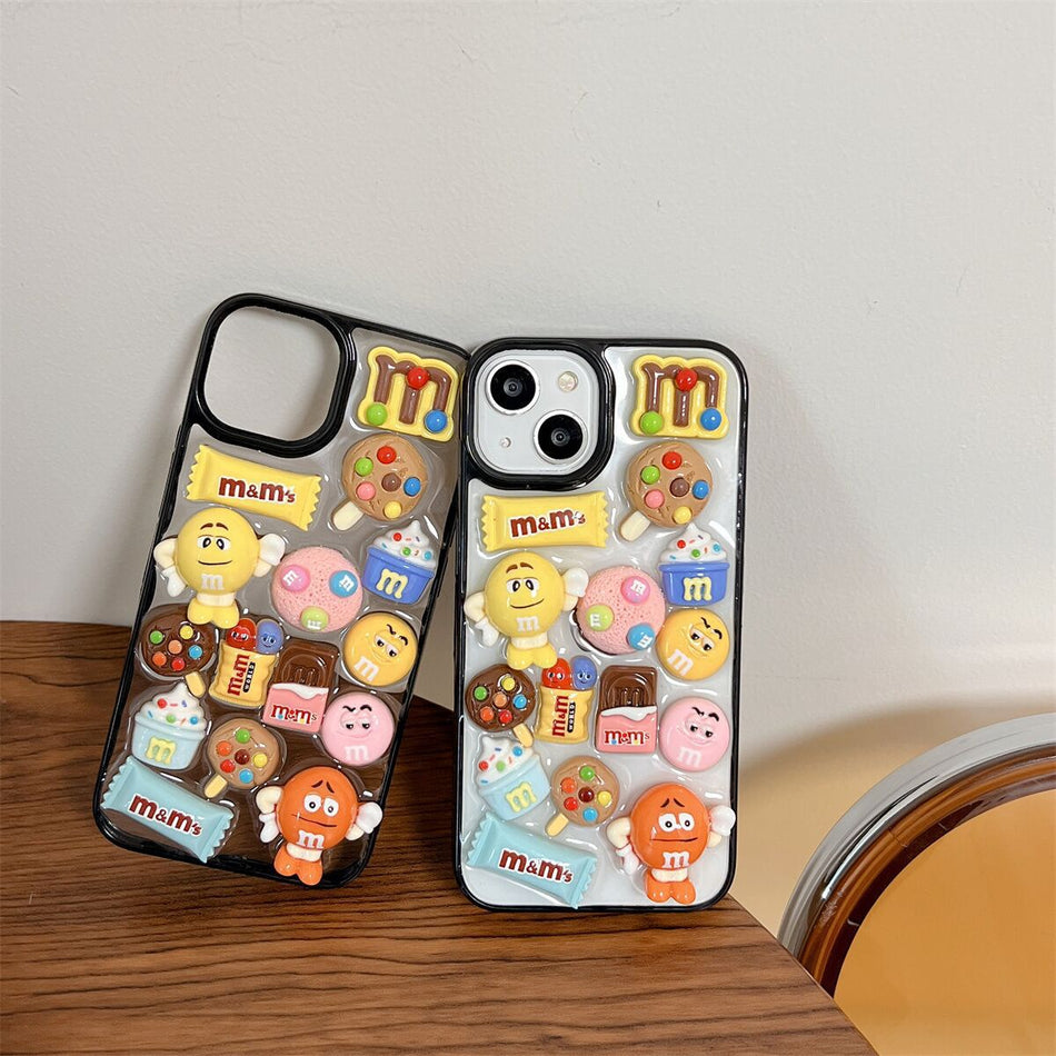 Cartoon Chocolate Epoxy Phone Case for iPhone Series