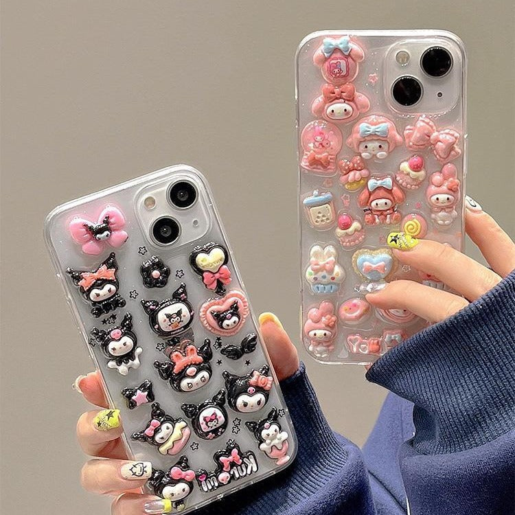 3D Cartoon Protective Phone Case for iPhone Series