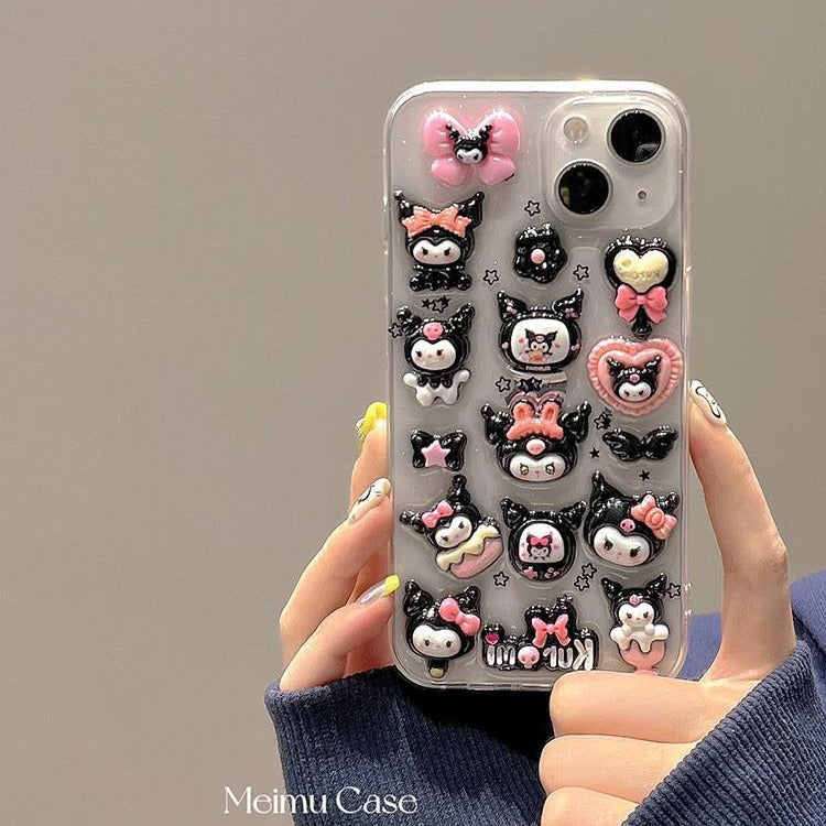 3D Cartoon Protective Phone Case for iPhone Series