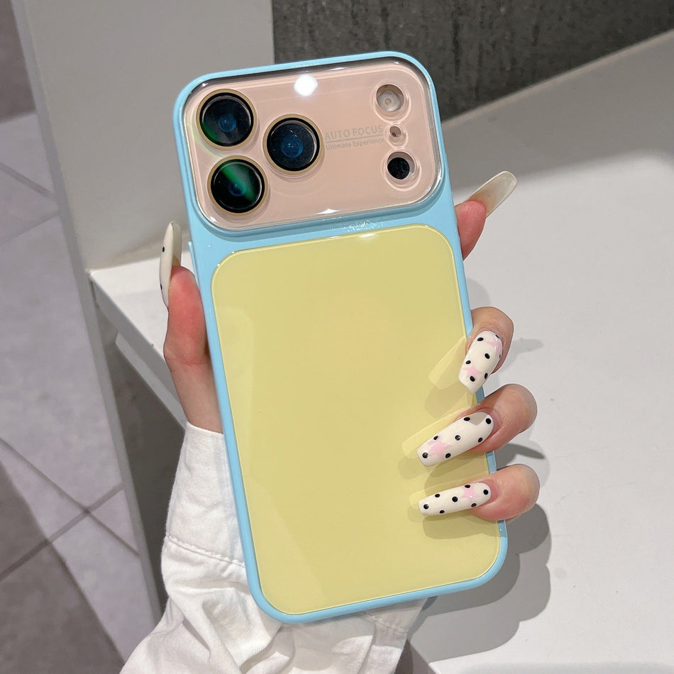 Blue candy color spliced anti-drop phone case for iphone series