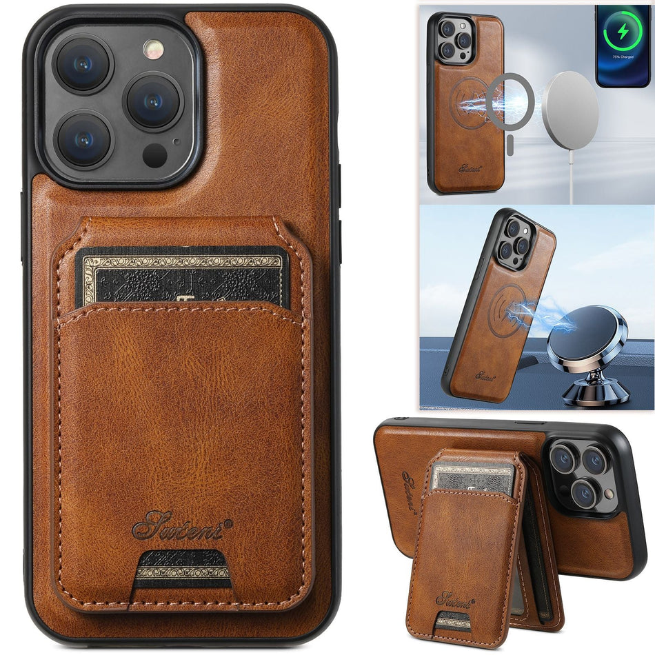 MagSafe Card Holder Phone Case with Wireless Charging Support