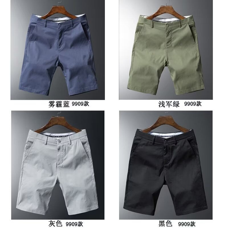 Men's Cotton Cargo Shorts Straight Fit Casual Summer Wear