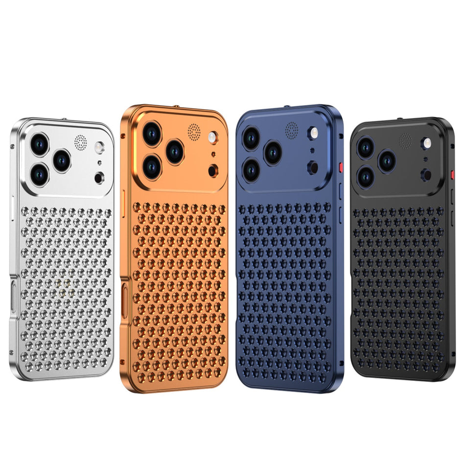 Aluminum Alloy Aromatherapy Anti-Drop Phone Case for iPhone