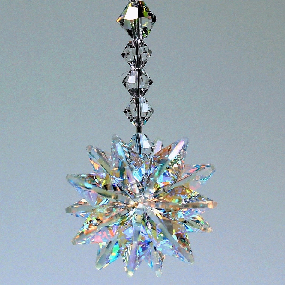 Crystal Snowflake Sun Catcher Car Pendant Hanging Charm Decor