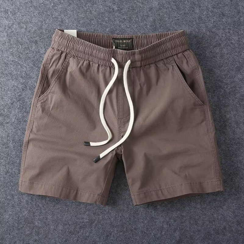 Men's Cotton Cargo Shorts Loose Fit Casual Summer Workwear