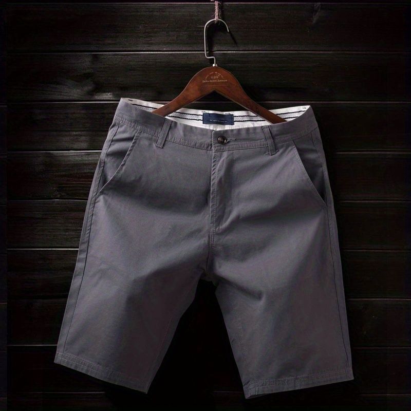 Men's Breathable Cotton Cargo Shorts Loose Fit Summer Wear