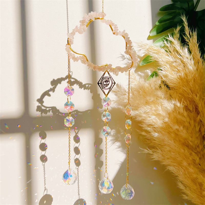 Amethyst Crystal Cloud Pendant Window Hanging Sun Catcher Decor