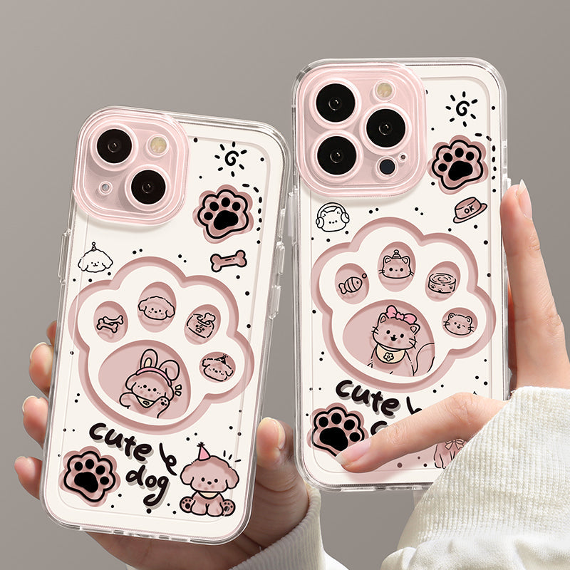 Cute Claw Transparent Phone Case for iPhone Series